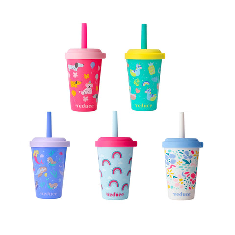 REDUCE GoGo kid tumbler stackable 12oz with lid eases storage and organization.