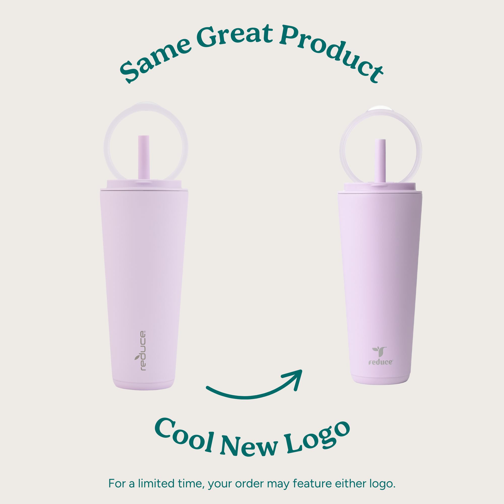 REDUCE Halo spill-proof lid seals securely to prevent leaks during travel