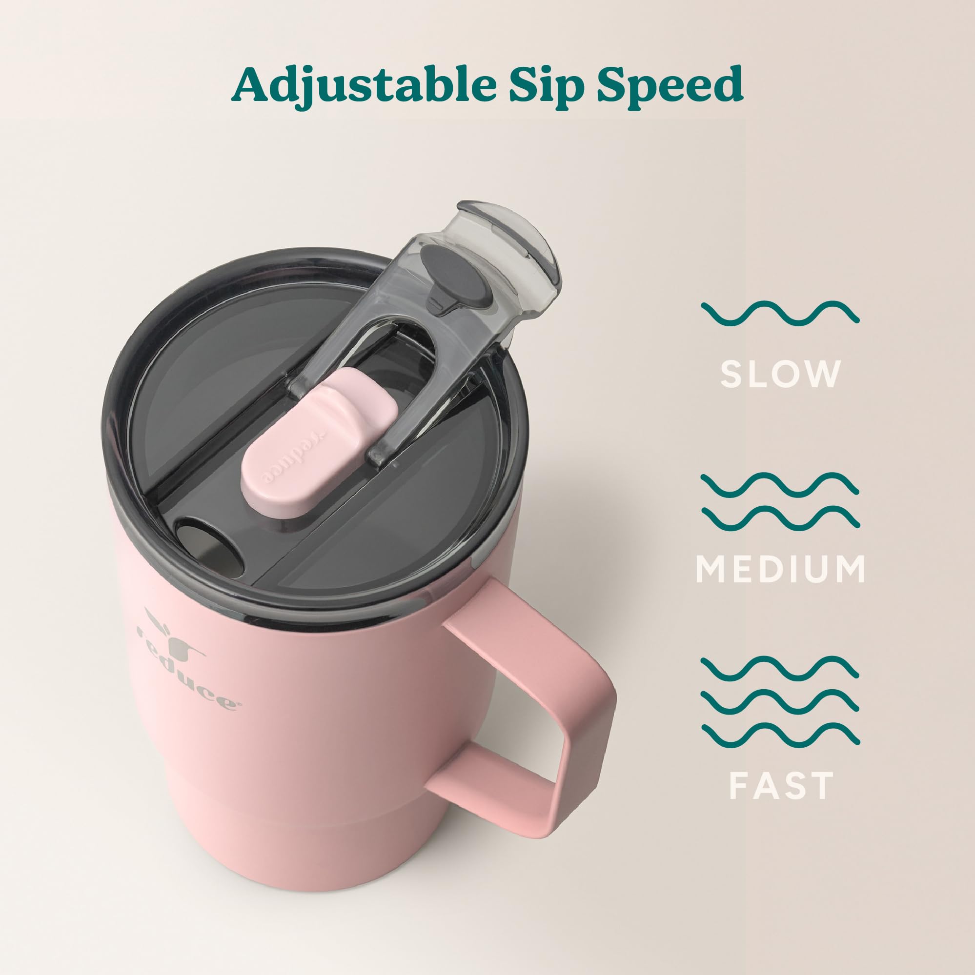 REDUCE Hot1 18 oz capacity ideal for coffee, tea, or cocoa.