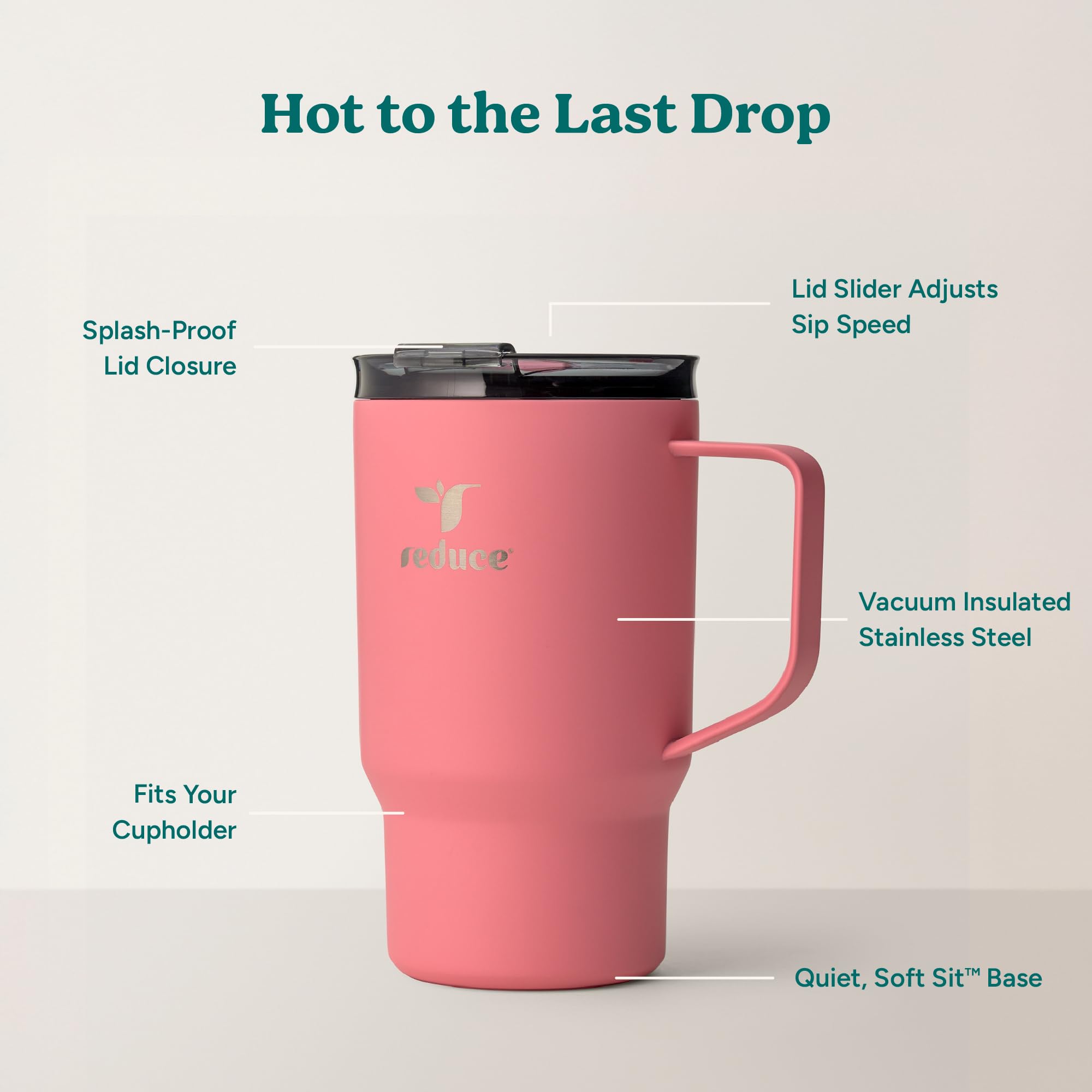 REDUCE Hot1 drop-proof handle designed for a secure grip on the move