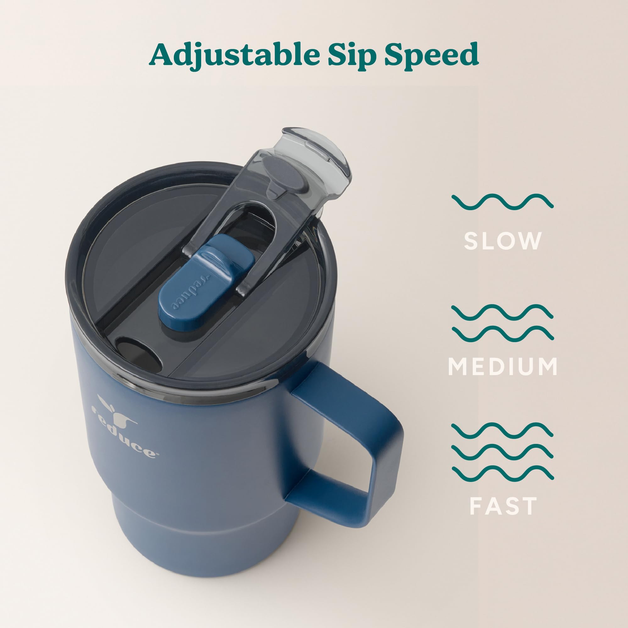 REDUCE hot1 cupholder-fit design shows easy placement in vehicles.