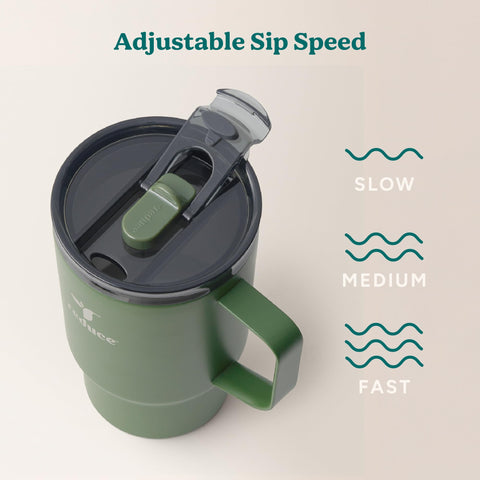 REDUCE Hot1 mug's dual-wall insulation helps maintain heat longer.