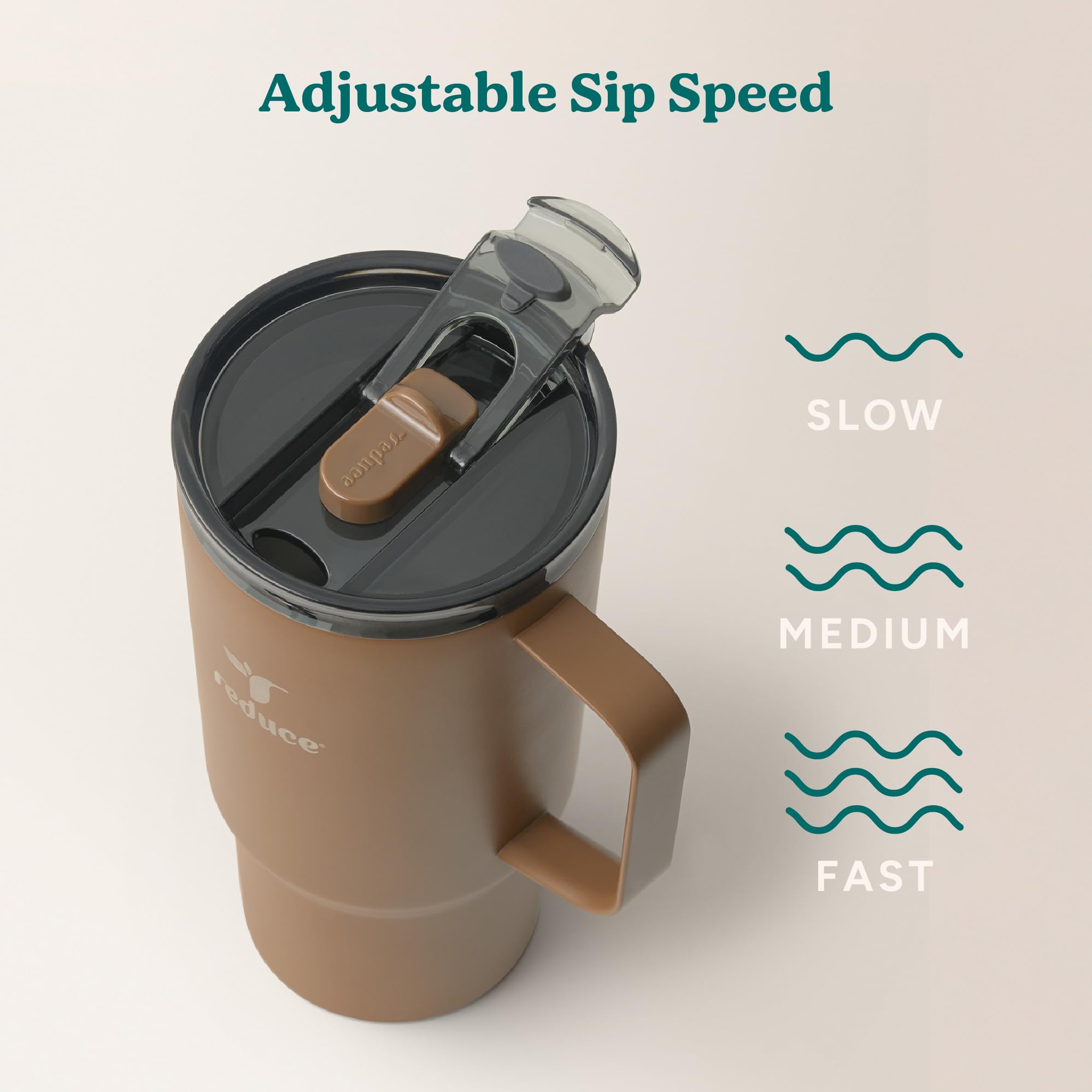 REDUCE Hot1 mug vacuum-insulation keeps drinks hot