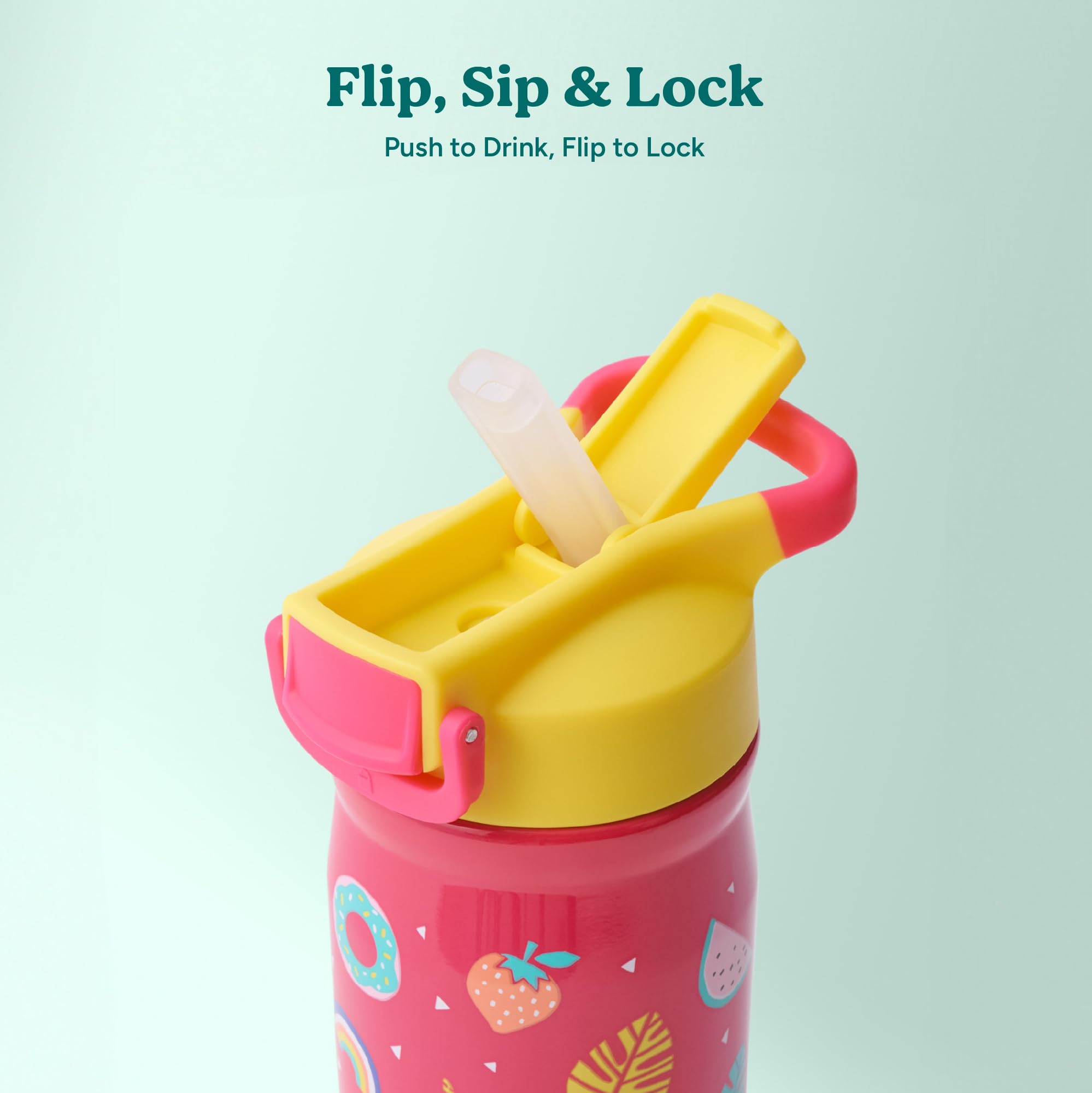 Reduce Hydrate Pro Kids 14oz bottle triple leak-proof lock to prevent spills in backpacks