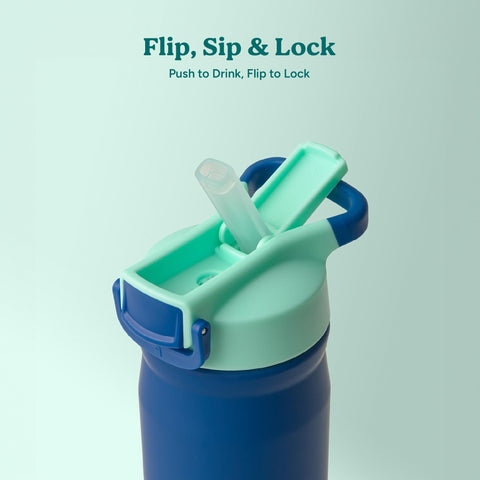REDUCE Hydrate Pro Kids bottle shows durable stainless steel construction for long-lasting use.