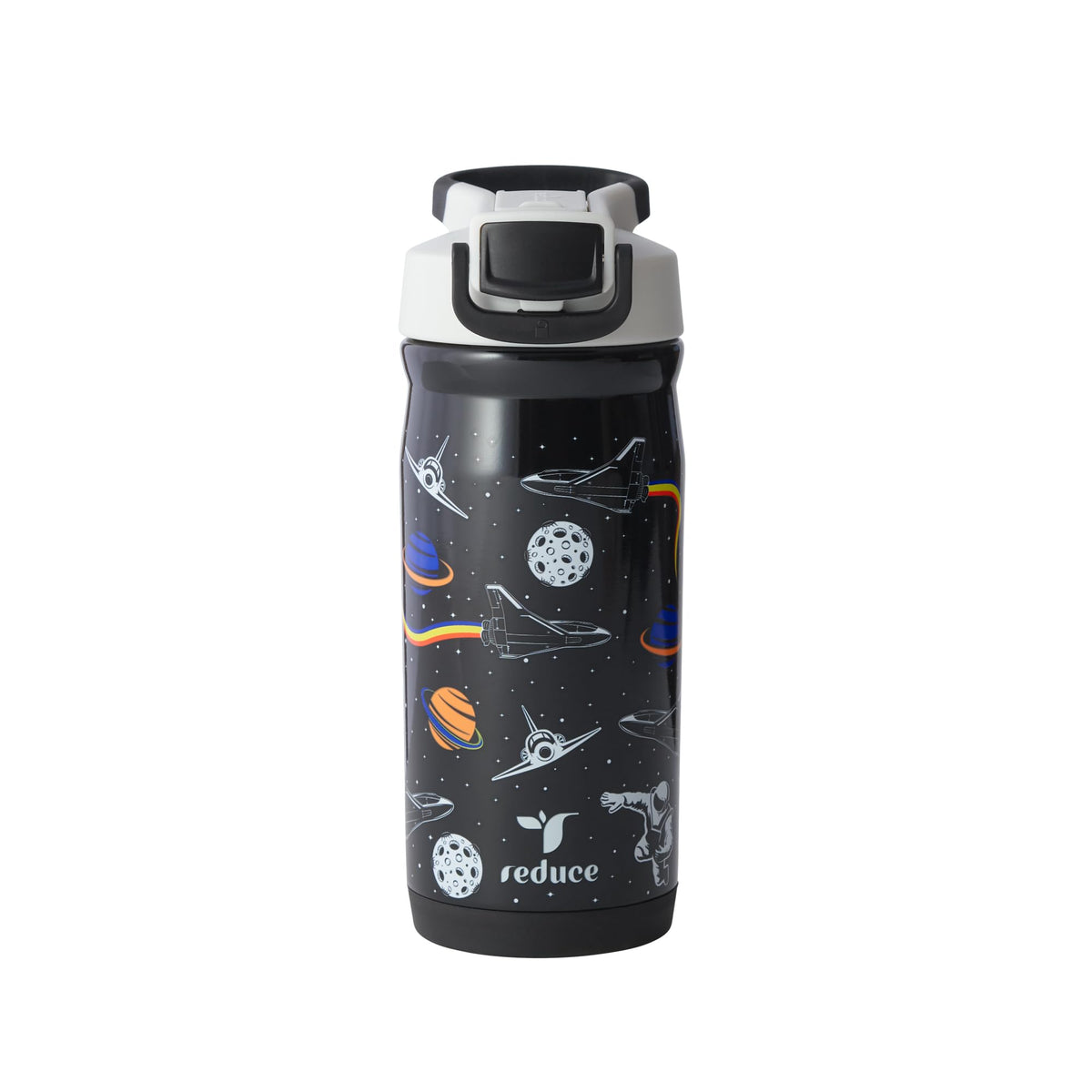 REDUCE Hydrate Pro Kids Galaxy bottle front view ideal for school hydration