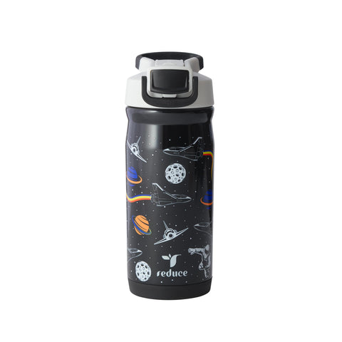 REDUCE Hydrate Pro Kids Galaxy bottle front view ideal for school hydration