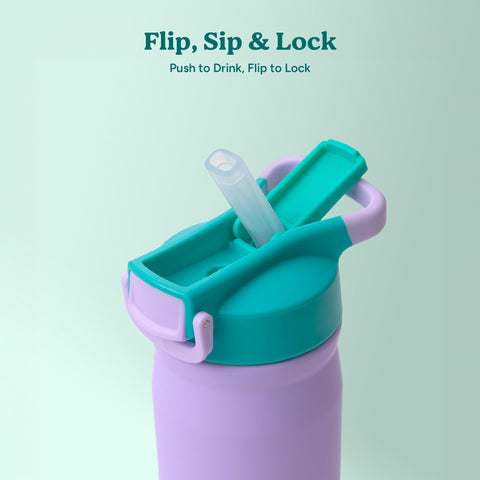 REDUCE Hydrate Pro Kids bottle in cupholder, perfect for school and travel