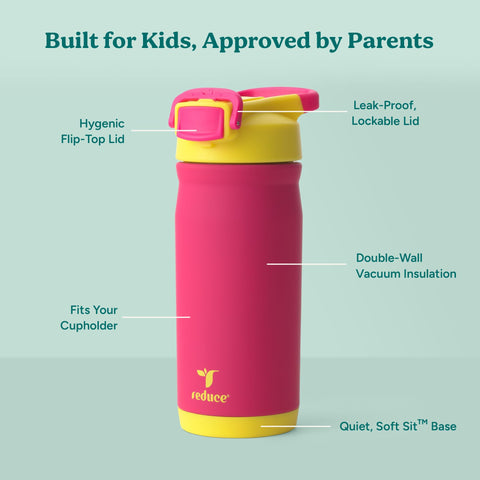REDUCE Hydrate Pro Kids 30-hour cold retention keeps drinks cool during practice