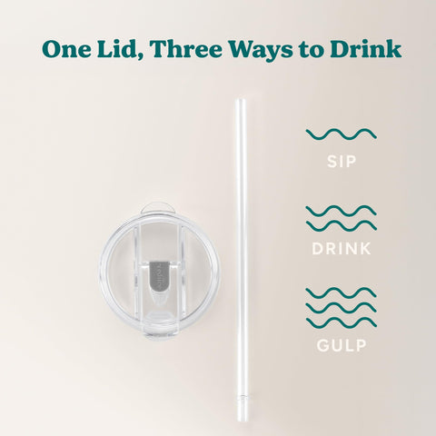 REDUCE large mug with lid and straw set ready for travel