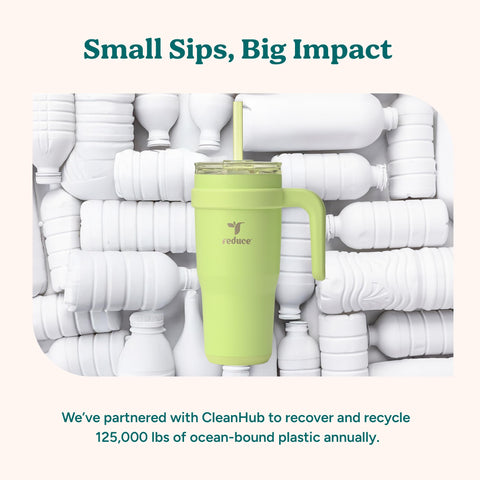 Reduce Reusable Straw included for convenient sipping on the move.