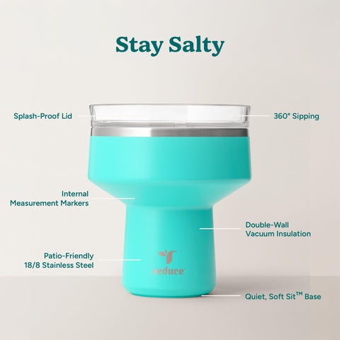 Shatterproof Saltini tumbler for outdoor parties and glass-free entertaining