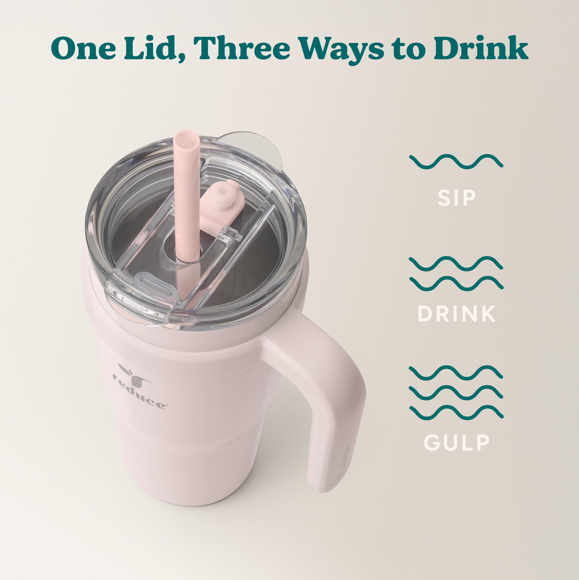 REDUCE Soft Sit base stabilizes tumbler on cups and surfaces
