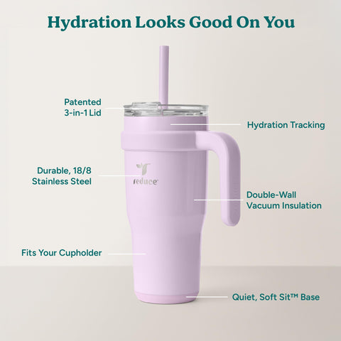 REDUCE Soft Sit base ensures a secure cupholder fit and stable placement.