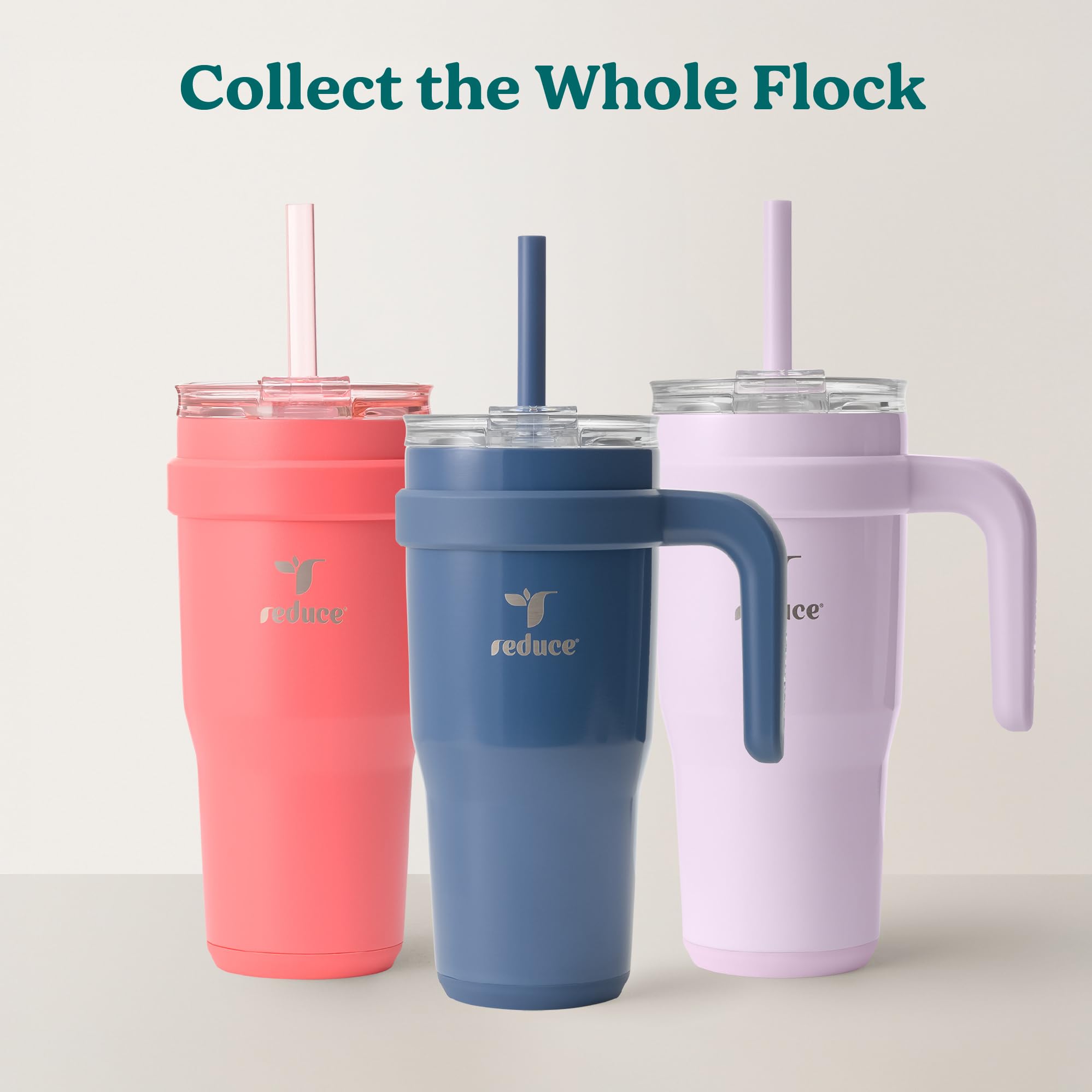 REDUCE sweat-proof lid minimizes moisture during travel and commutes.