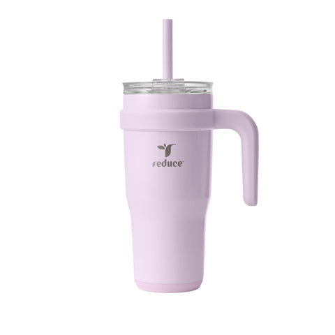 REDUCE tumbler-handle Lilac Bud keeps drinks cold on the go.