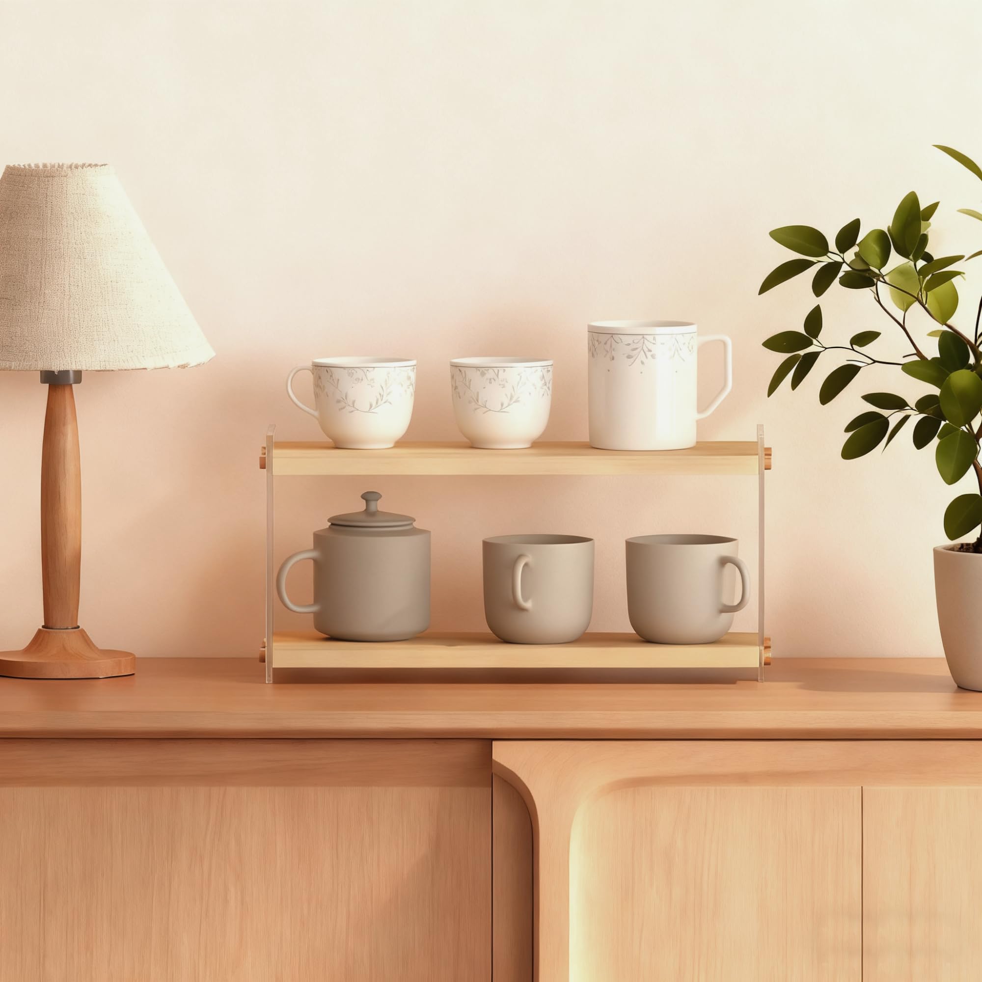 ReeGii Coffee Station complements bars and matcha setups with rustic charm.