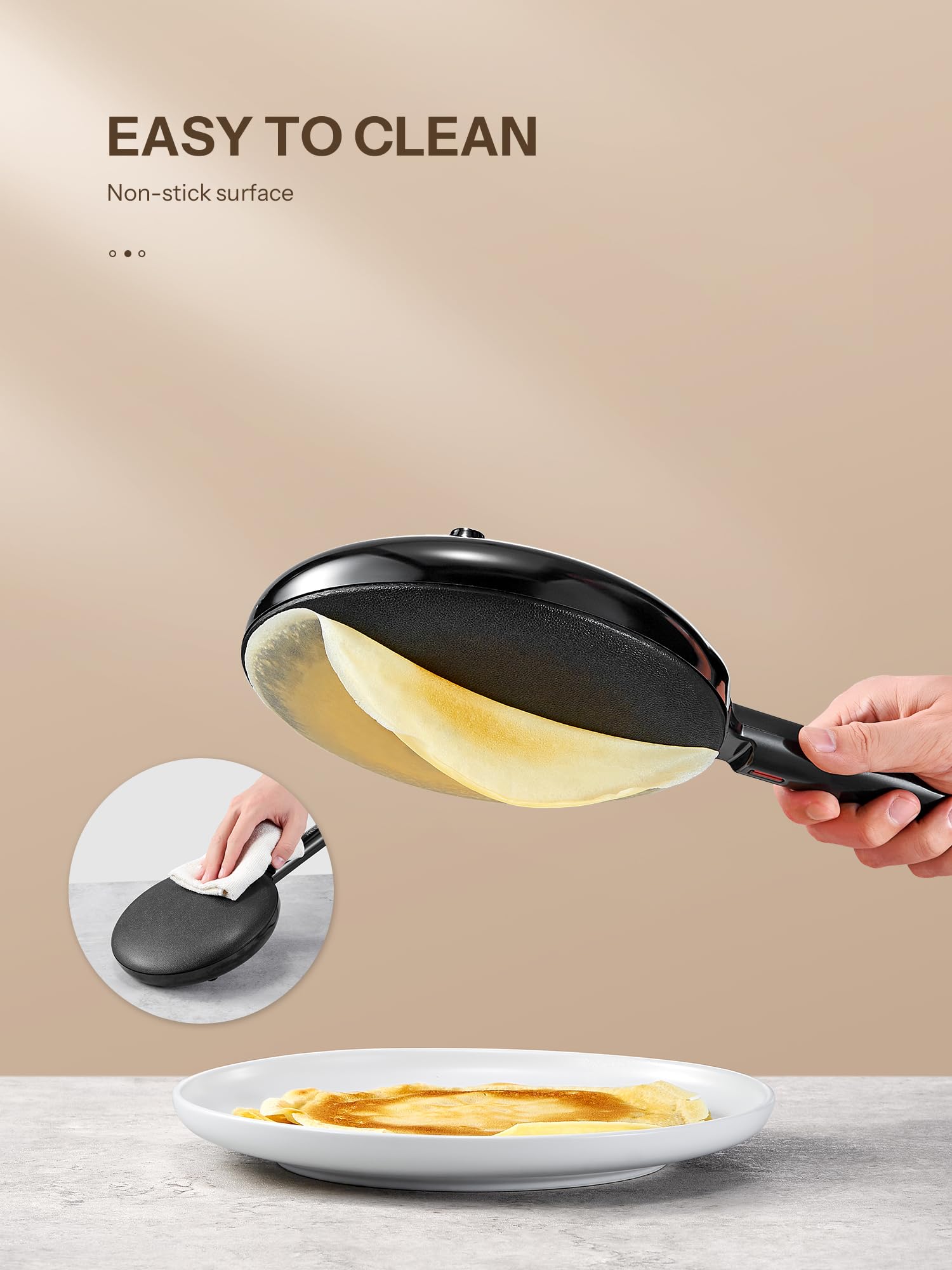Reemix automatic temperature control helps prevent burning.