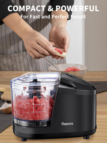 Reemix easy one-touch operation speeds up meal preparation.