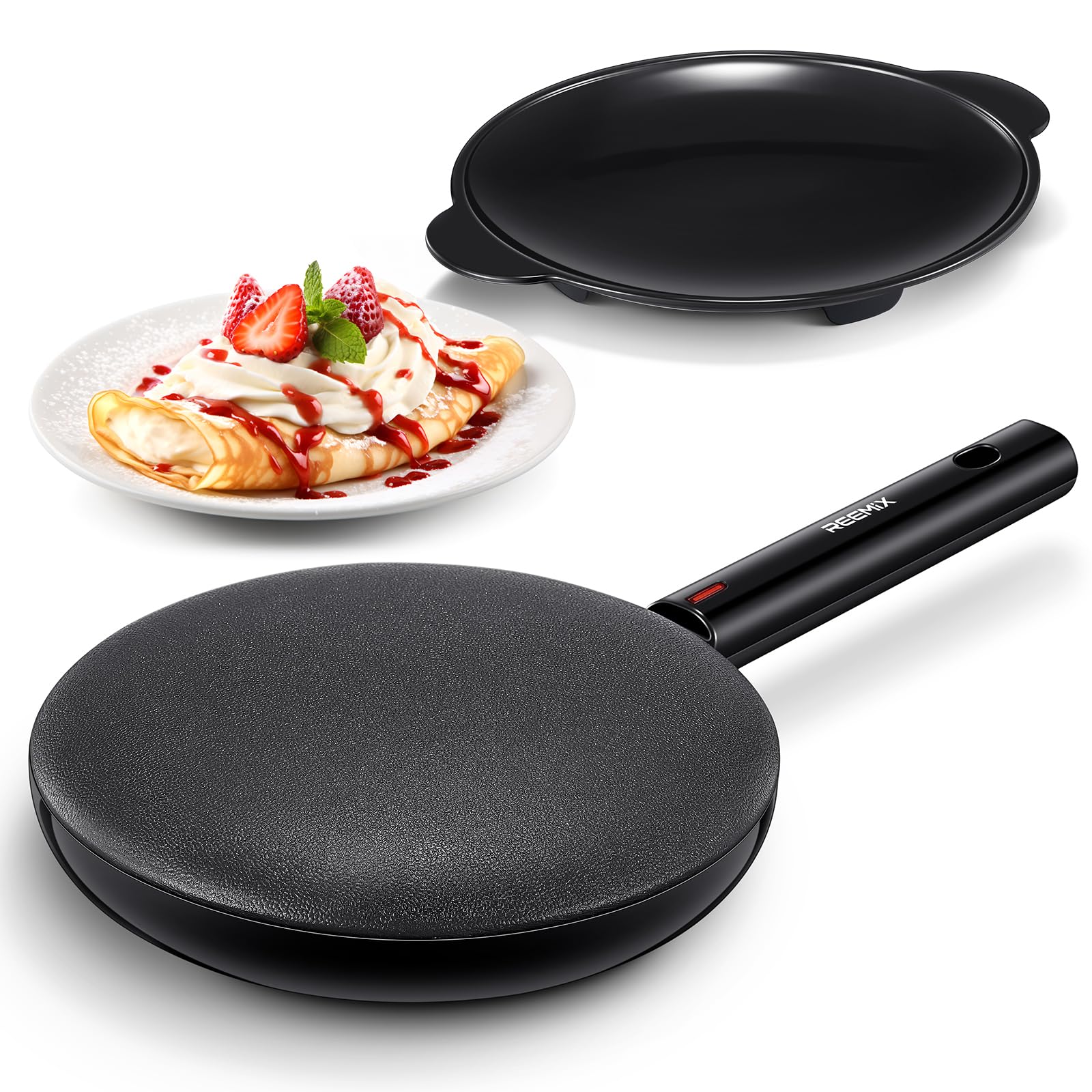 Reemix electric crepe maker 8-inch for fast breakfast prep.