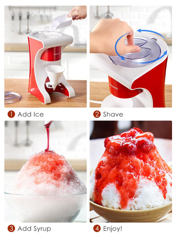 Reemix slushie machine side view, ideal for frozen drinks at parties.