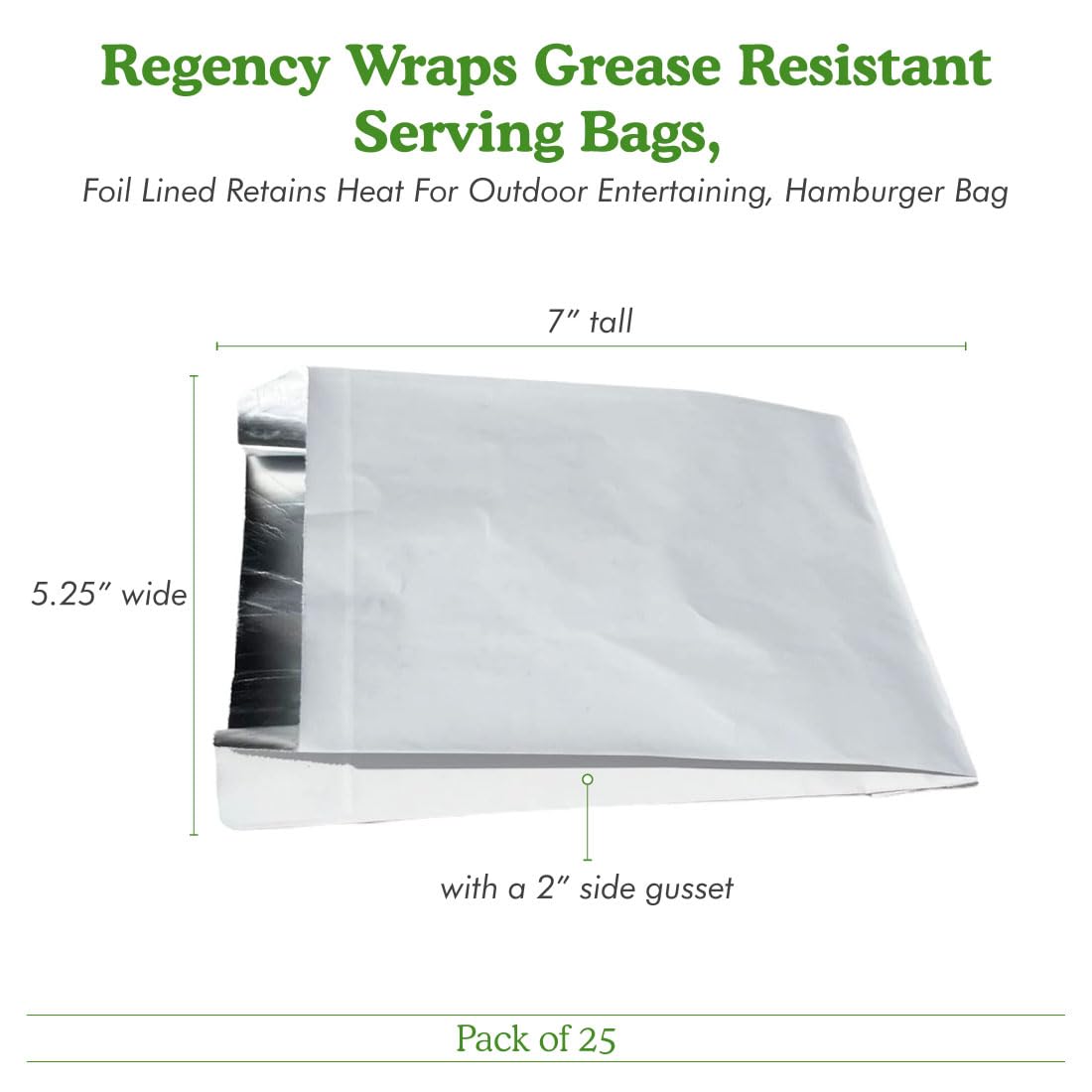Regency Wraps small business foodservice bag supports efficient, grease-free service.