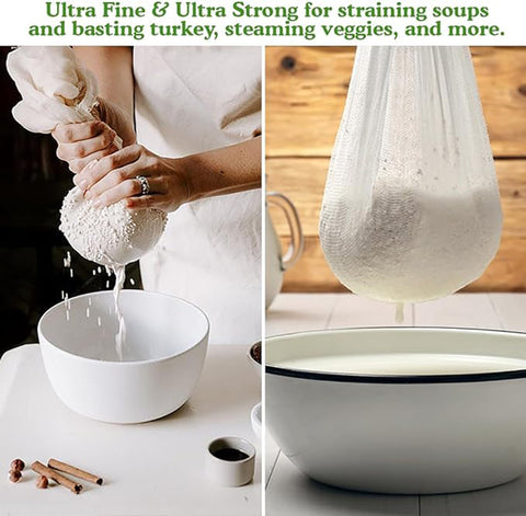 Regency Wraps tight-weave cheesecloth ideal for straining sauces and stocks