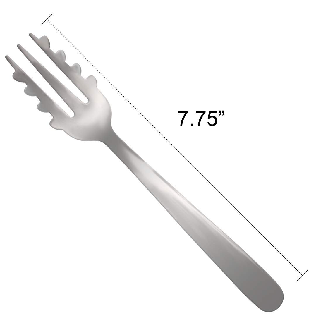 Rehabilitation Advantage For-Ghetti forks with stainless steel handle offer durable, comfortable grip.