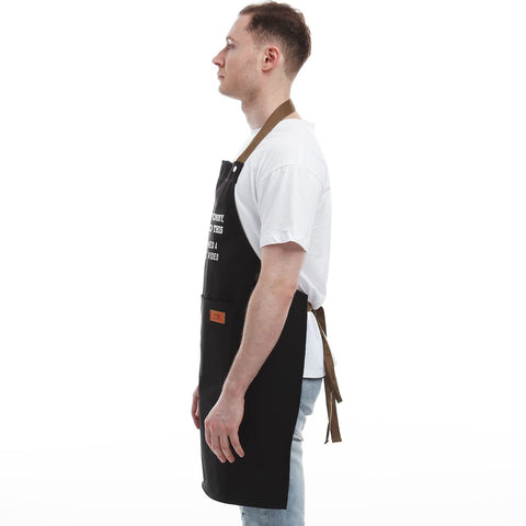 REHAVE BBQ apron gift idea ideal for dad, mom, or friend.
