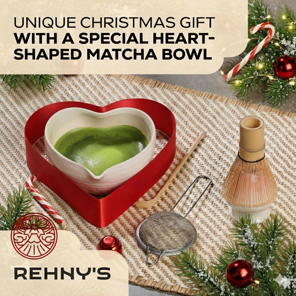 REHNY'S bamboo whisk ready for frothy matcha blends.