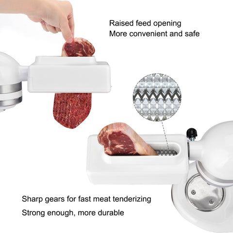 Reikame tenderizer in action at home for quicker meals.