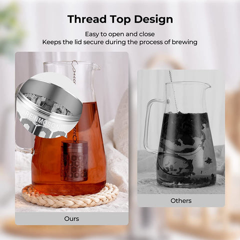 Reinmoson dishwasher-safe tea infuser for easy cleanup.