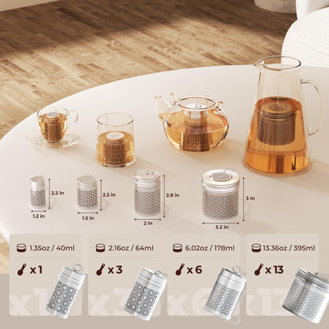 Reinmoson loose-leaf tea steeping accessory fits mugs and teapots.