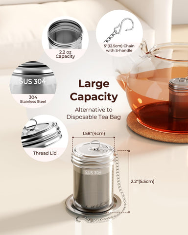 Reinmoson fine mesh filter great for rooibos and small leaves