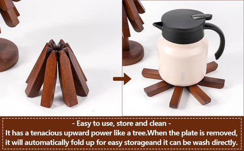REKMO AMOY LANGYE trivets-tree-set-3-easy-clean wipes clean quickly after use.