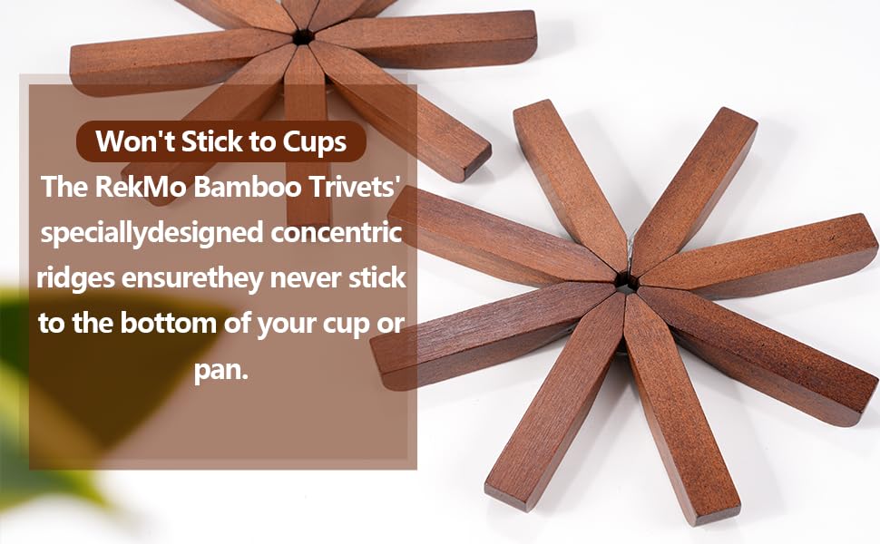 REKMO AMOY LANGYE trivets-tree-set-3-elegant-natural-tone enhances kitchen ambiance while cooking.