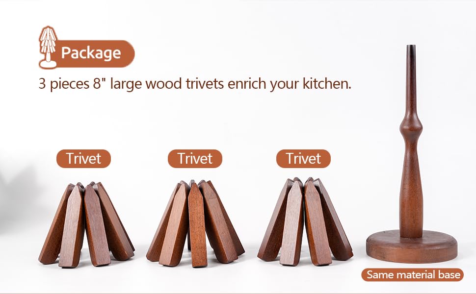 REKMO AMOY LANGYE trivets-tree-set-3-kitchen-decor adds natural elegance to any table.