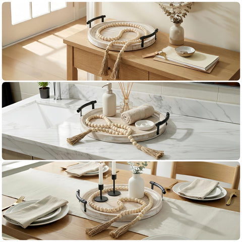 Relaxing Garden gift-ready tray for decor lovers, ideal for housewarmings and hostess occasions.