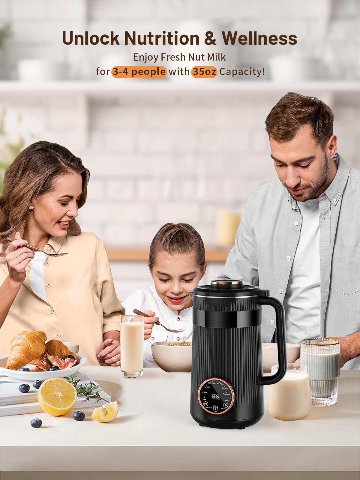Boiling water function of the RELEXNOW Nut Milk Maker for hot beverages.