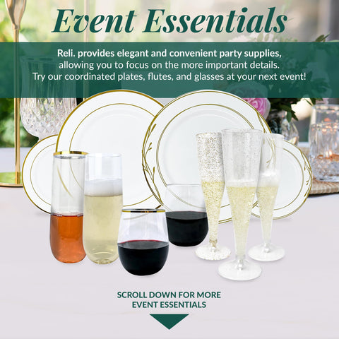 Reli champagne flutes ideal for weddings and vibrant parties