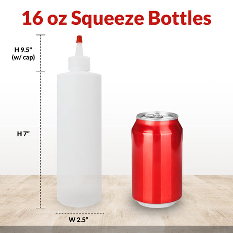 Reli BPA-free HDPE 16oz squeeze bottle designed for safe storage.
