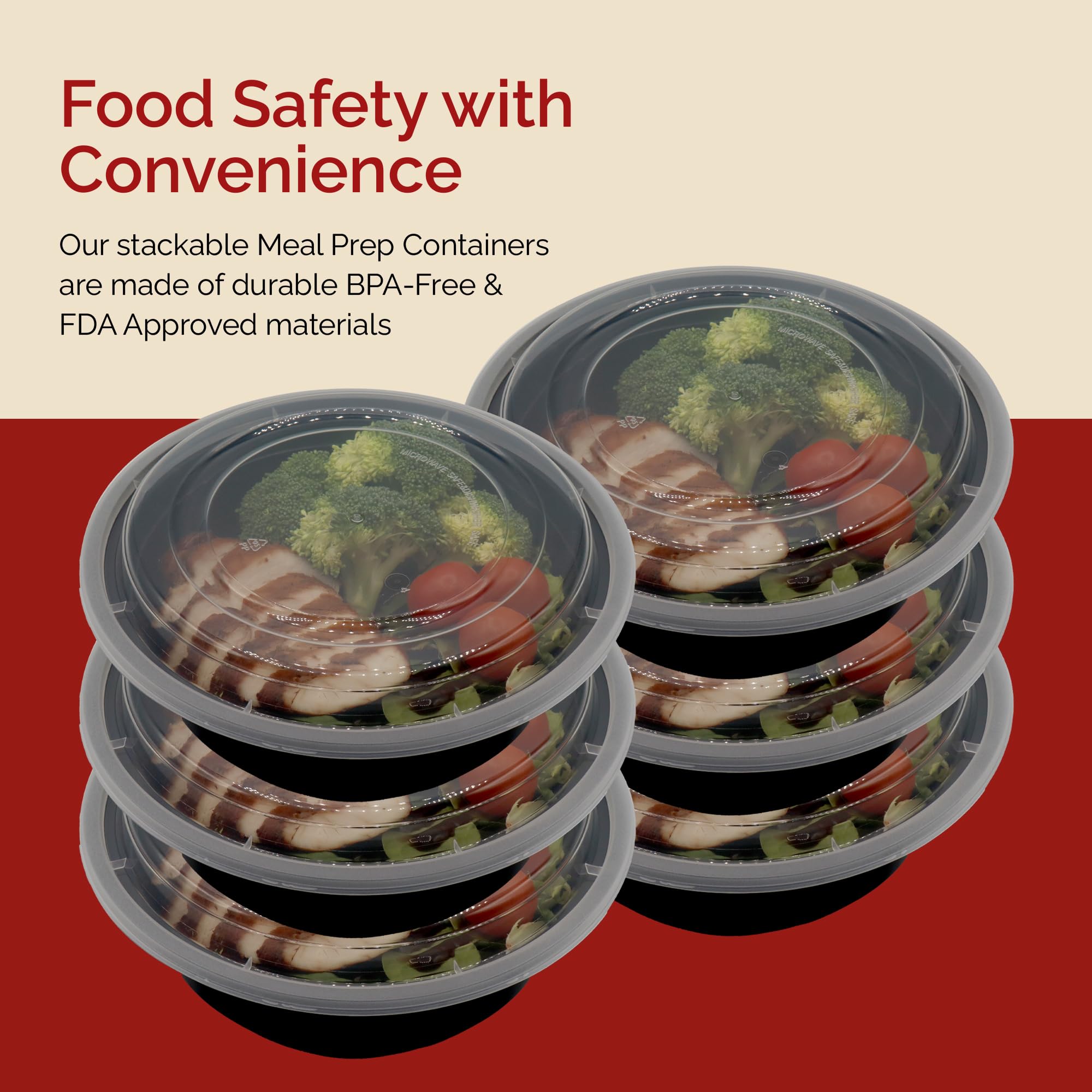 Reli leak-proof snap-on lids prevent spills