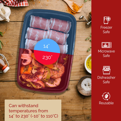 Reli 32oz microwave-safe container with lid for quick reheats