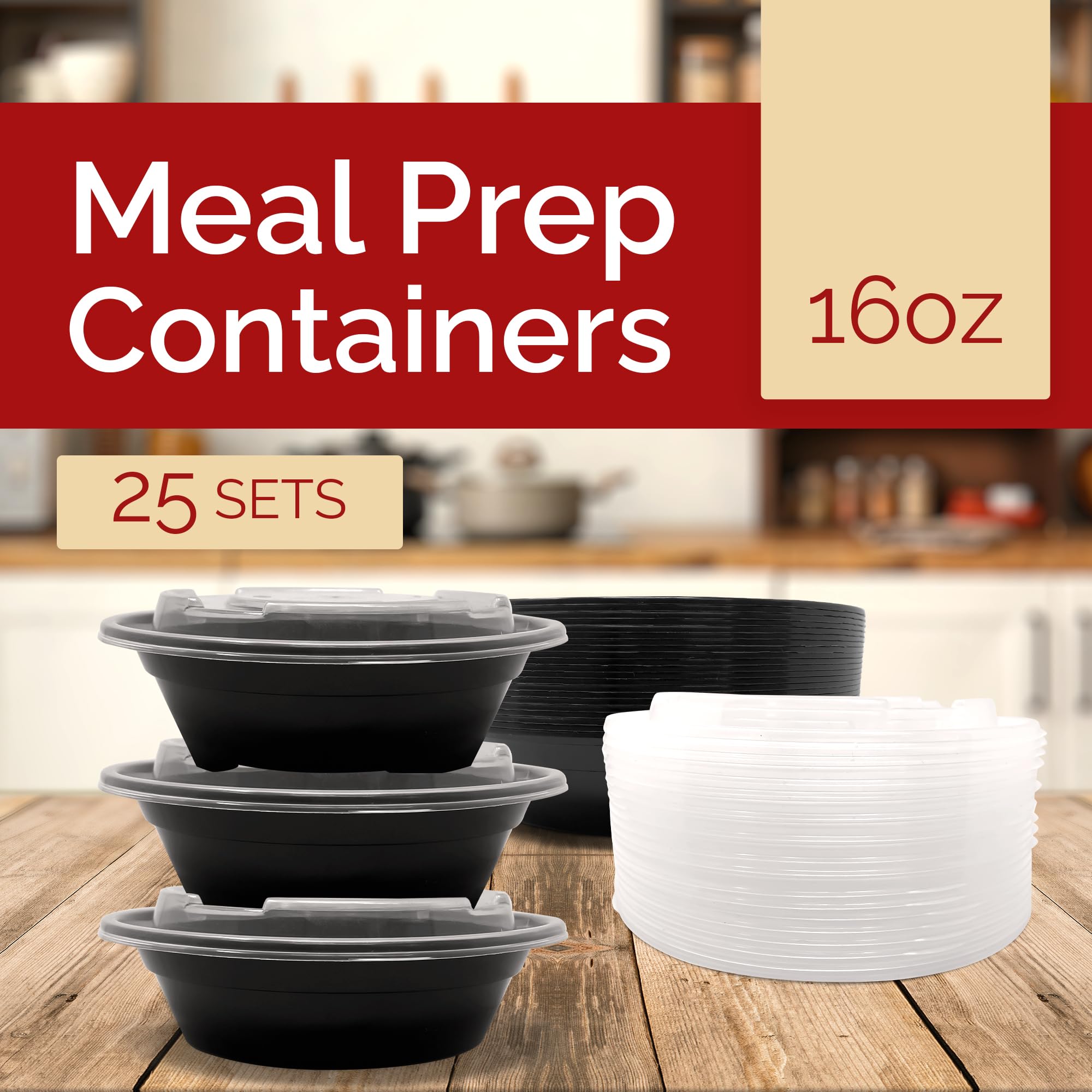 Reli meal prep bowls 25-pack with secure lids