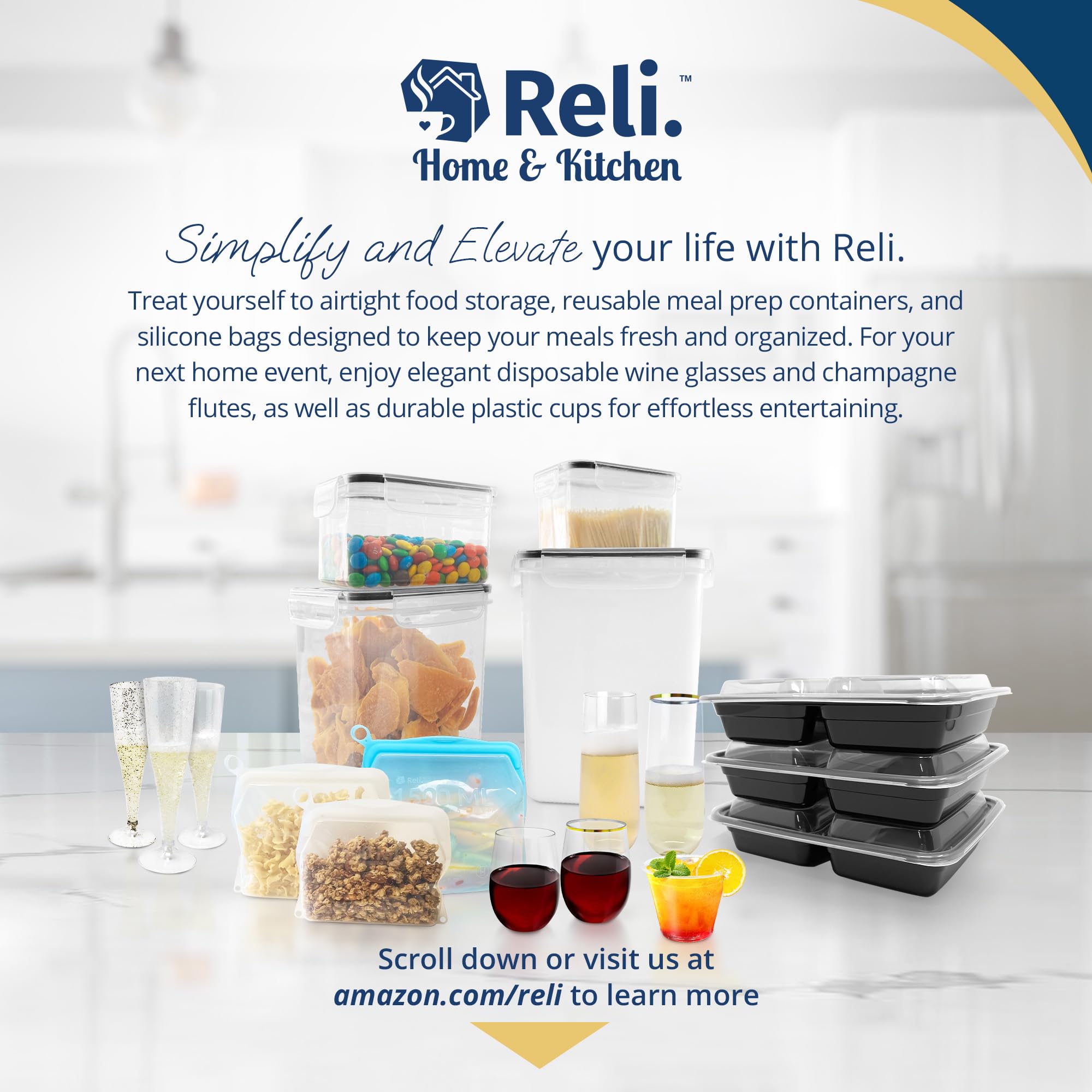 Reli pantry organization idea highlighting space-saving storage