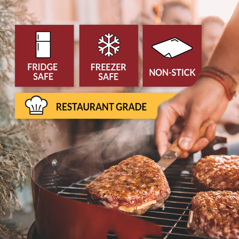Reli Patty Paper pre-cut rounds support quick, mess-free burger prep.
