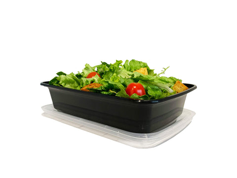 Reli stackable 28oz container with lids saves fridge and freezer space.