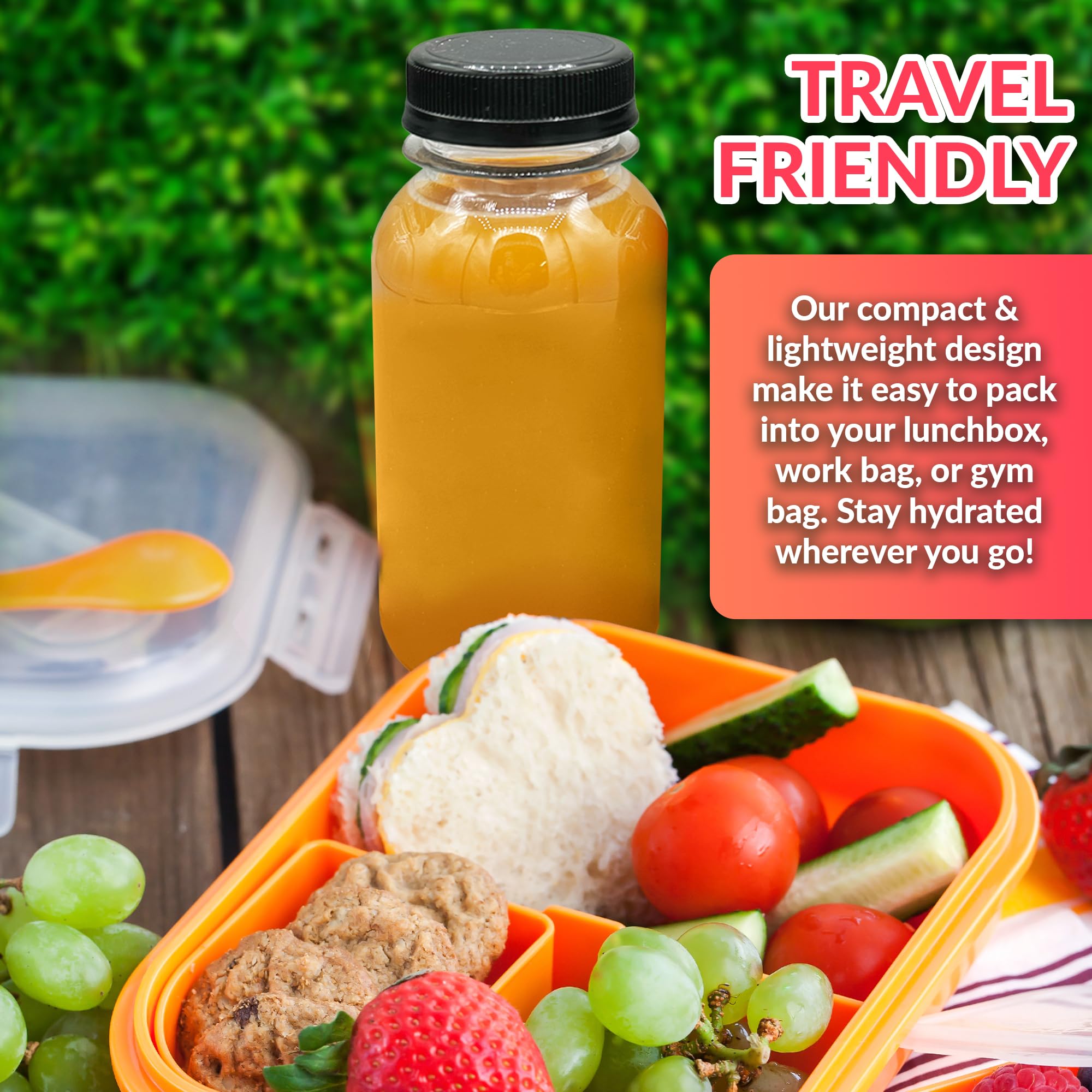 Reli tamper-evident cap keeps drinks secure during transport.