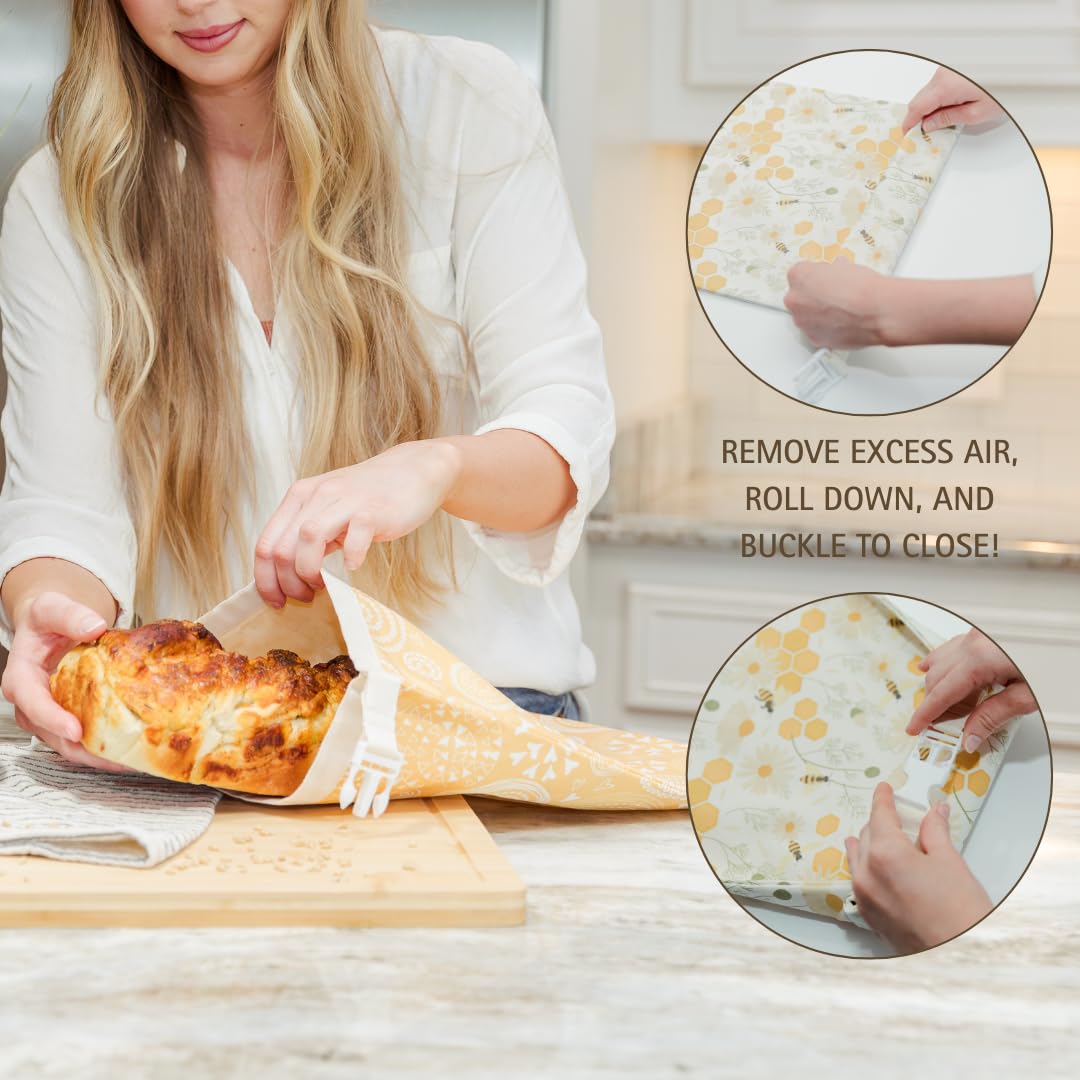 Reliable Rhodes beeswax lining close-up, breathable barrier helps keep crust and crumb structure.