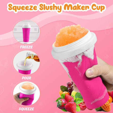 Safe RELPOM Slushie Cup with kid-friendly design and colorful display.